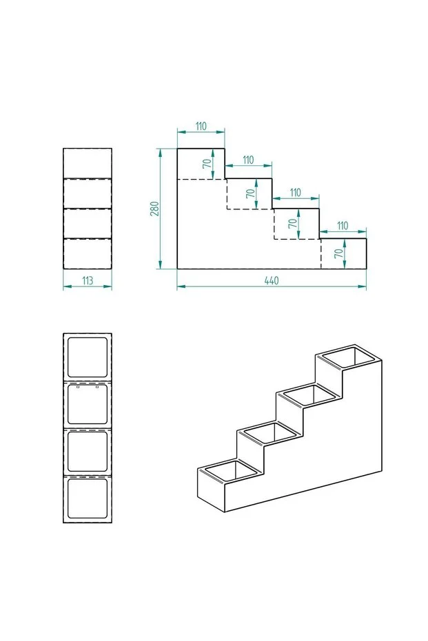  4 KATLI 4 BÖLMELİ ŞURUP MODEL 2 - SOS STANDI (CAFE, BAR VE RESTAURANT)